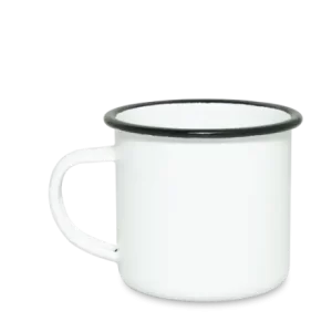 Emalia 300 ml emaliuotas puodelis su spauda