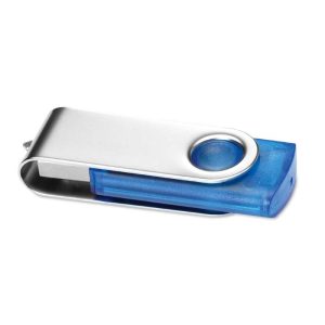 TECHMATE USB laikmena skaidriu korpusu