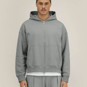 Stanley/Stella Fronter unisex džemperis su gobtuvu ir užtrauktuku